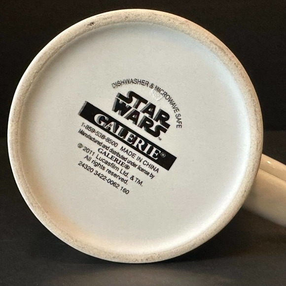 Lucas Film Ltd 2011 Darth Vader &Luke Skywalker Star Wars Mug/Cup Repaired *READ - Picture 4 of 13